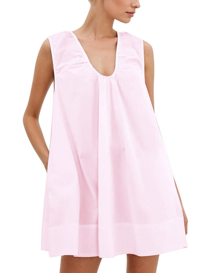 Sommerkleid Damen Lässig Rüschenkleid Kurz
