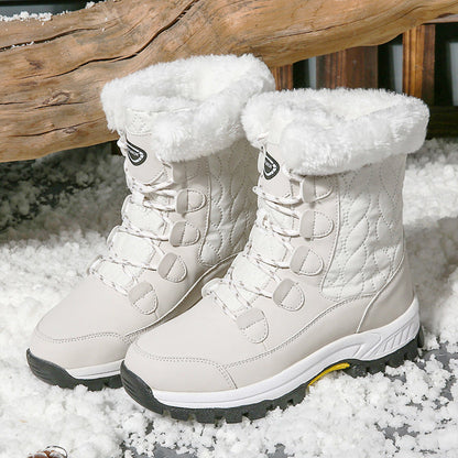 Damen Winterstiefel Isoliert Warm Rutschfest Schnee Stiefel