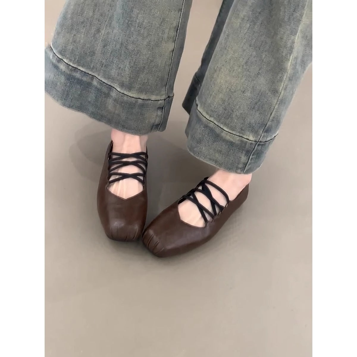 Damen Schuhe Bequem Schnürsystem Flexibel Modern