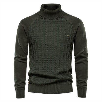 Herren Strickpullover mit modischem Stehkragen und strukturiertem Design BerlinGlamour, der perfekte Begleiter für jeden urbanen Abenteuer, wird dein neuer Titel sein: St