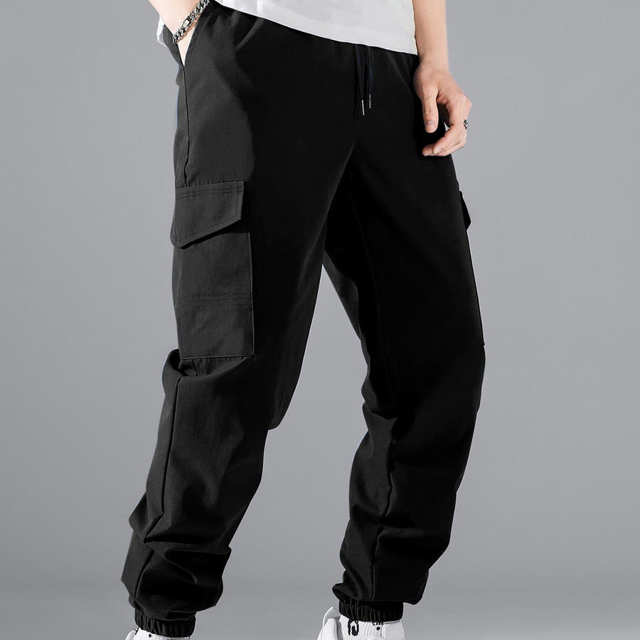 Herren Trainingshose Cargo Bequem Elastisch Mit Taschen - BerlinGlamour