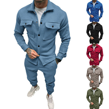 Herren Freizeitjacke Lässig Mit Taschen Sportlich