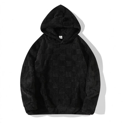 Herren Fleece-Hoodie Kuschelig Warm Mit Muster