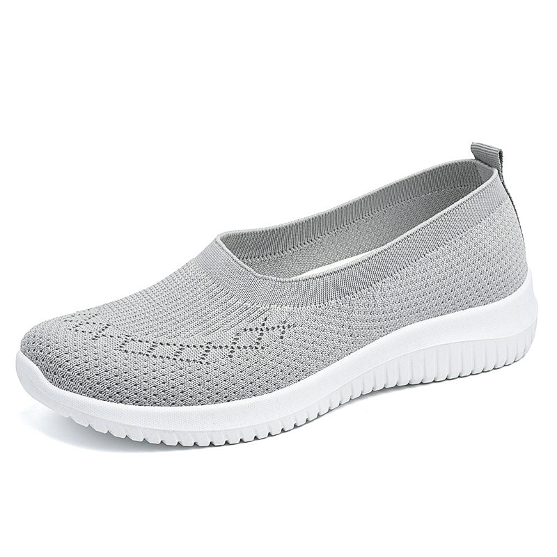 Damen Sneaker Bequem Luftig Slip-On Flexibel
