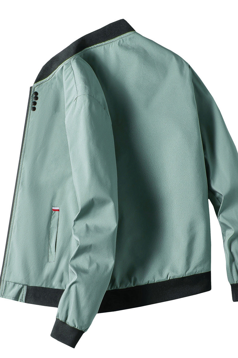 Herren Freizeitjacke Modern mit hohem Kragen und Reißverschluss