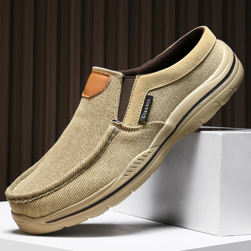 Damen Slip-On Schuhe Elastisch Bequem Casual