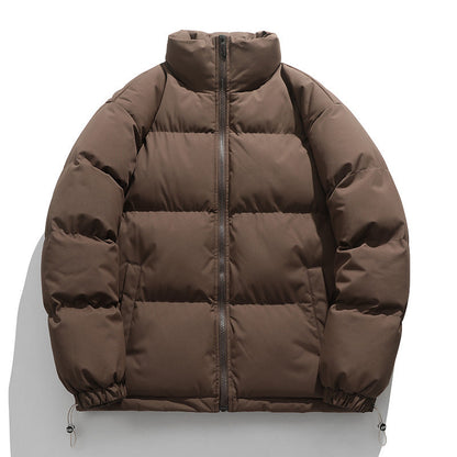 Herren Pufferjacke Isoliert Warm Hochkragen Modern