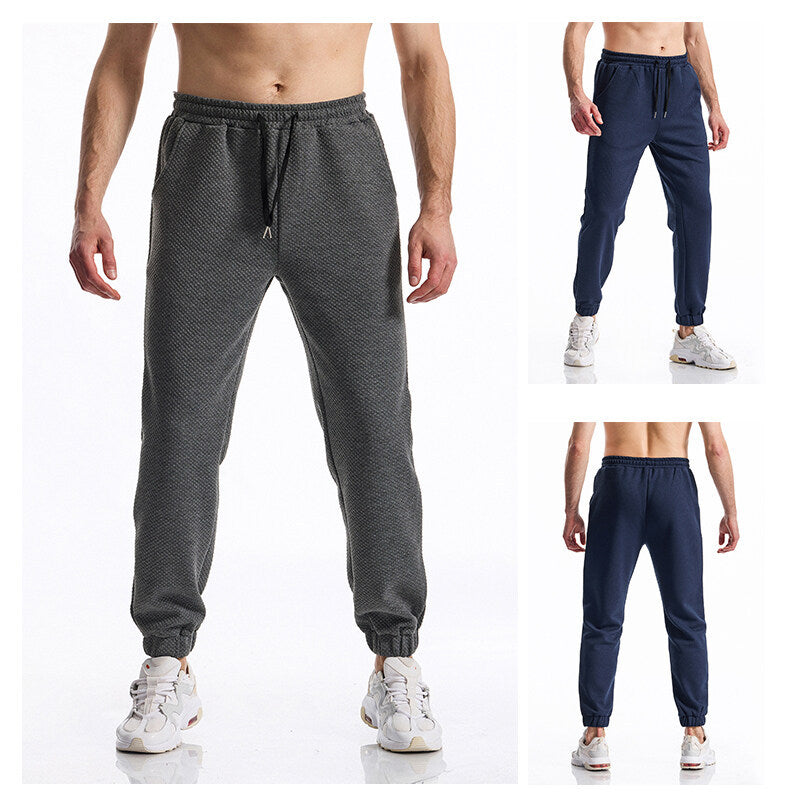 Herren Sport Hose Freizeitbeleuchtung Strukturiert Elegant