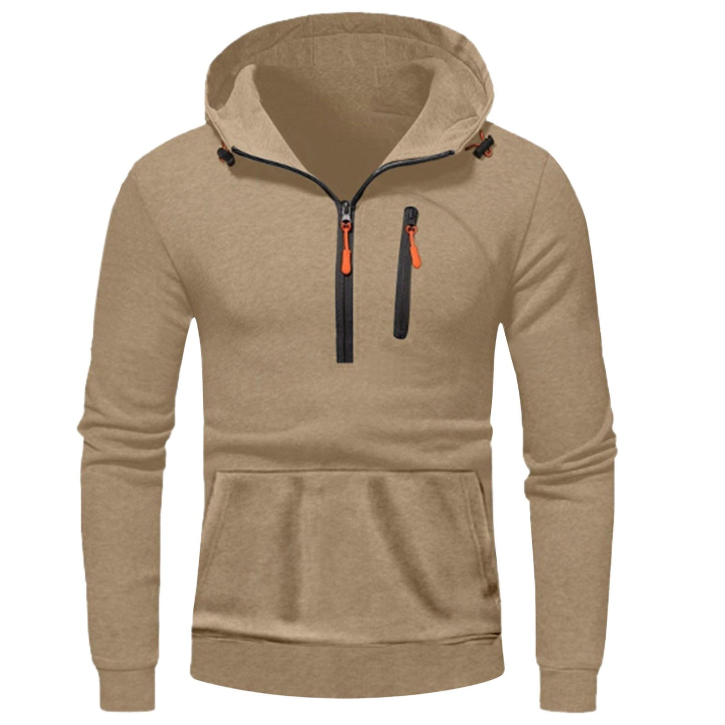 Herren Kapuzenpullover Modern mit Halbzipp Modisch