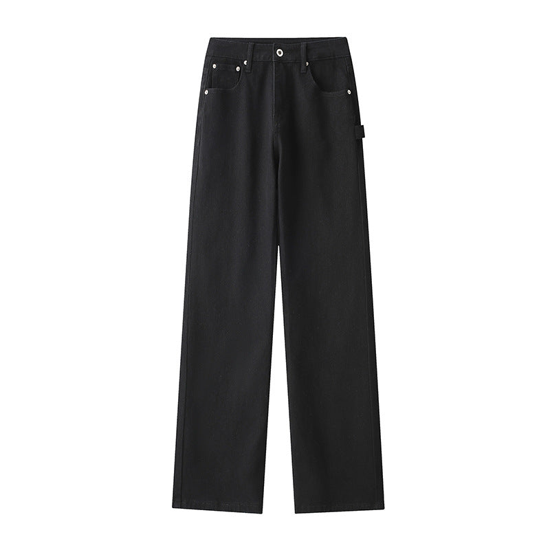 Herren Jeans Weit Bequem mit hohem Bund und Taschen