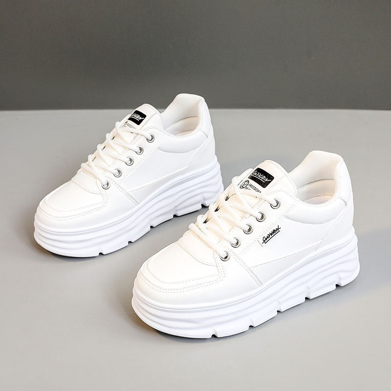 Damen Plateau Sneaker Bequem Rutschfest Modisch