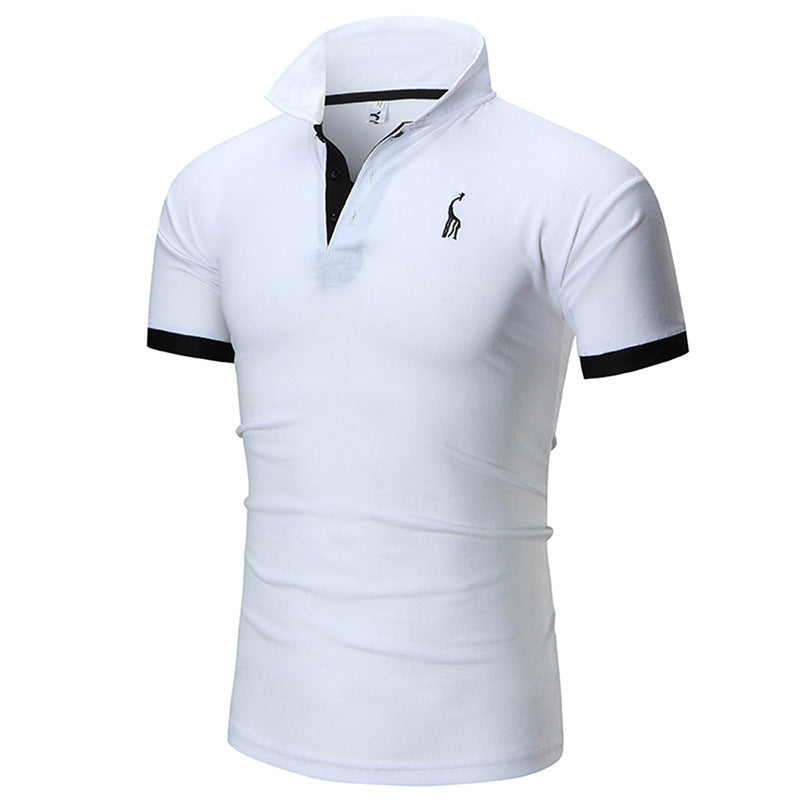 Herren Poloshirt Slim Fit Moderner Kragen