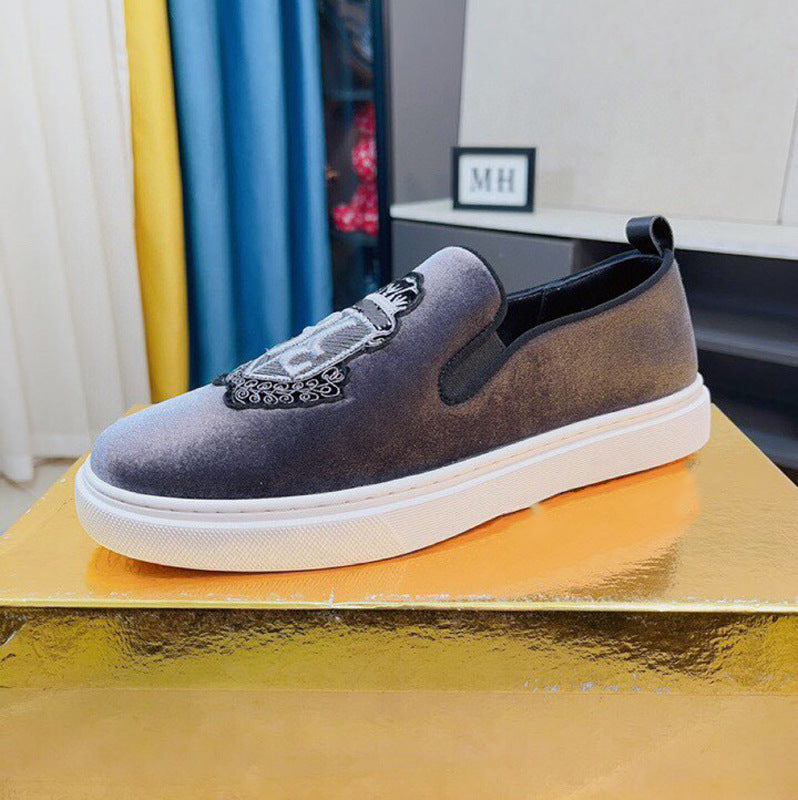 Damen Sneaker Slip On Bequem Mit Zierdetail