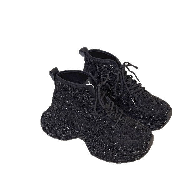 Damen Sneaker Glitzernd Modisch Schuhe Trendy