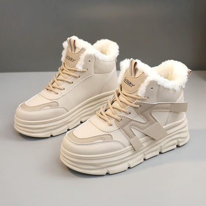 Damen Sneaker High-Top Sportlich Kuschelig Robust