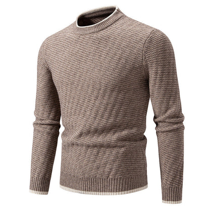 Strickpullover Herren Modern Rippmuster Winter