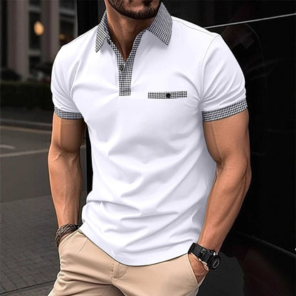 Herren Poloshirt Modern Slim Fit mit Kragen und Style