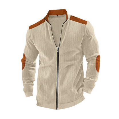 Herren Sportjacke mit Kontrast Schulter modern