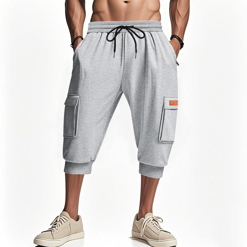Herren modische Cargo-Shorts mit praktischen Seitentaschen und elastischem Bund BerlinGlamour.