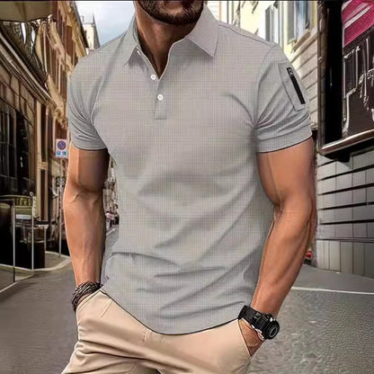 Herren Poloshirt Modern Muster Berlin Style