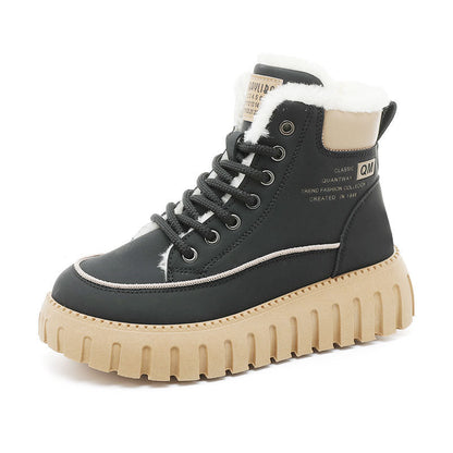 Damen Winterstiefel Warm Gefüttert Chunky Schnee Stiefel - BerlinGlamour