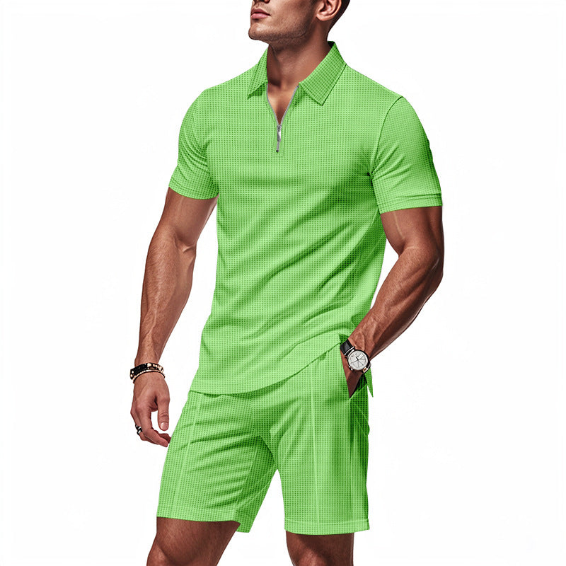 Herren Polo-Shirt Kurzarm Sportlich Mit Taschen