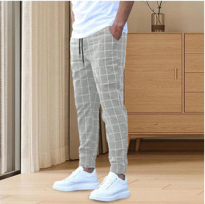 Herren Karohose Lässig Bequem Stadtstyle
