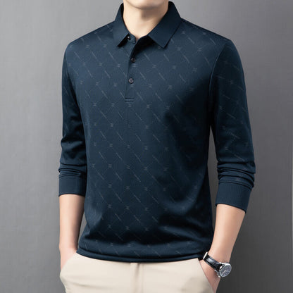 Herren Poloshirt Langarm Atmungsaktiv Modern