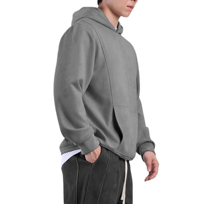 Herren Kapuzenpullover Weich Warm Kängurutasche Sportlich