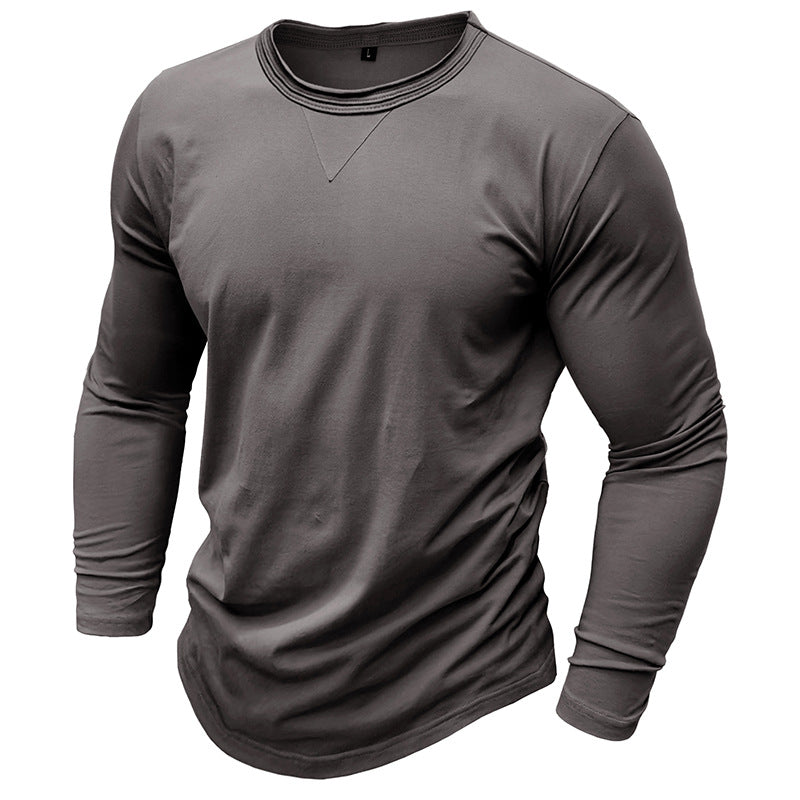 Bequemes Herren Langarmshirt aus Baumwolle Modern