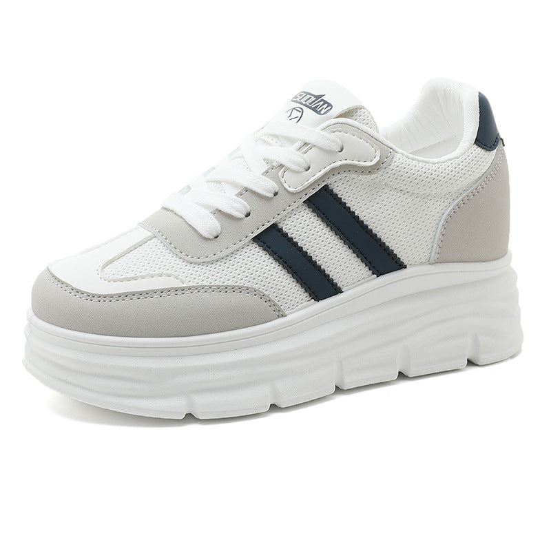 Damen Plateau Sneaker Atmungsaktiv Mesh Größe 36-41 - BerlinGlamour