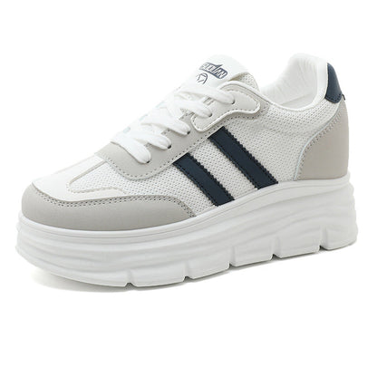 Damen Plateau Sneaker Atmungsaktiv Mesh Größe 36-41 - BerlinGlamour