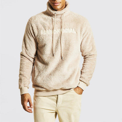 Herren Fleece Pullover Warm mit Kordelzug - BerlinGlamour