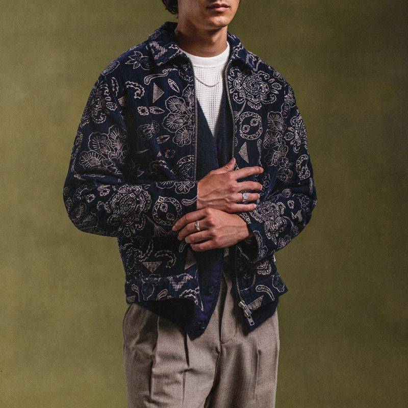 Herren Jacke Mit Floral Muster Praktisch Berlin