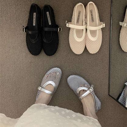 Damen Sandalen Luftig Mesh Komfortabel Mit Verstellbarem Riemen - BerlinGlamour