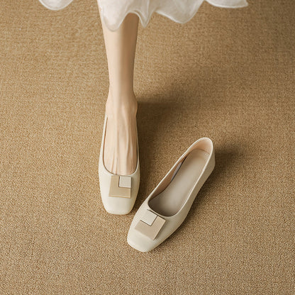 Elegante Damen Ballerinas Metallic Modern