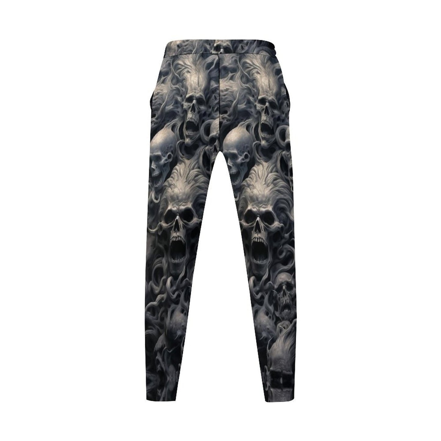Herren Jogginghose mit Totenkopf Druck Cool Streetwear