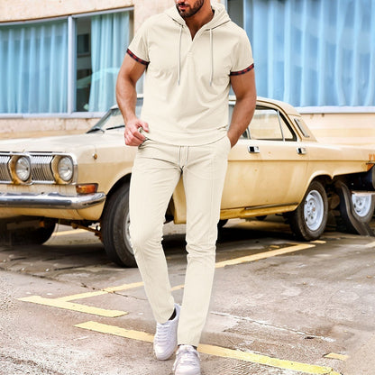 Herren Sportset Kapuze mit Taschen Ergonomisch Modern