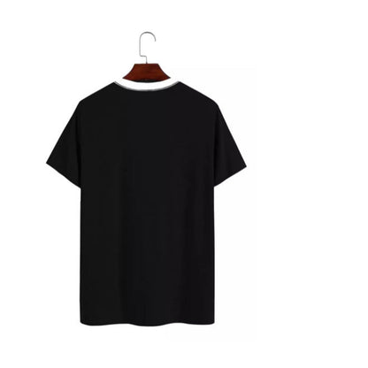 Herren T-Shirt Modern Kontrast Kragen Trendy