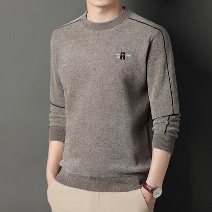Herren Strickpullover Atmungsaktiv Rundhals Hochwertig