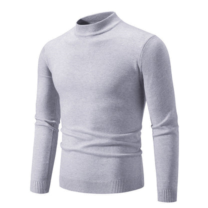 Herren Rollkragenpullover Weich Warm Strickware Modern