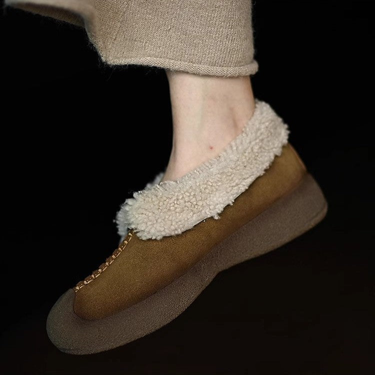 Damen Hausschuhe Warm Kuschelig Fleece Winter