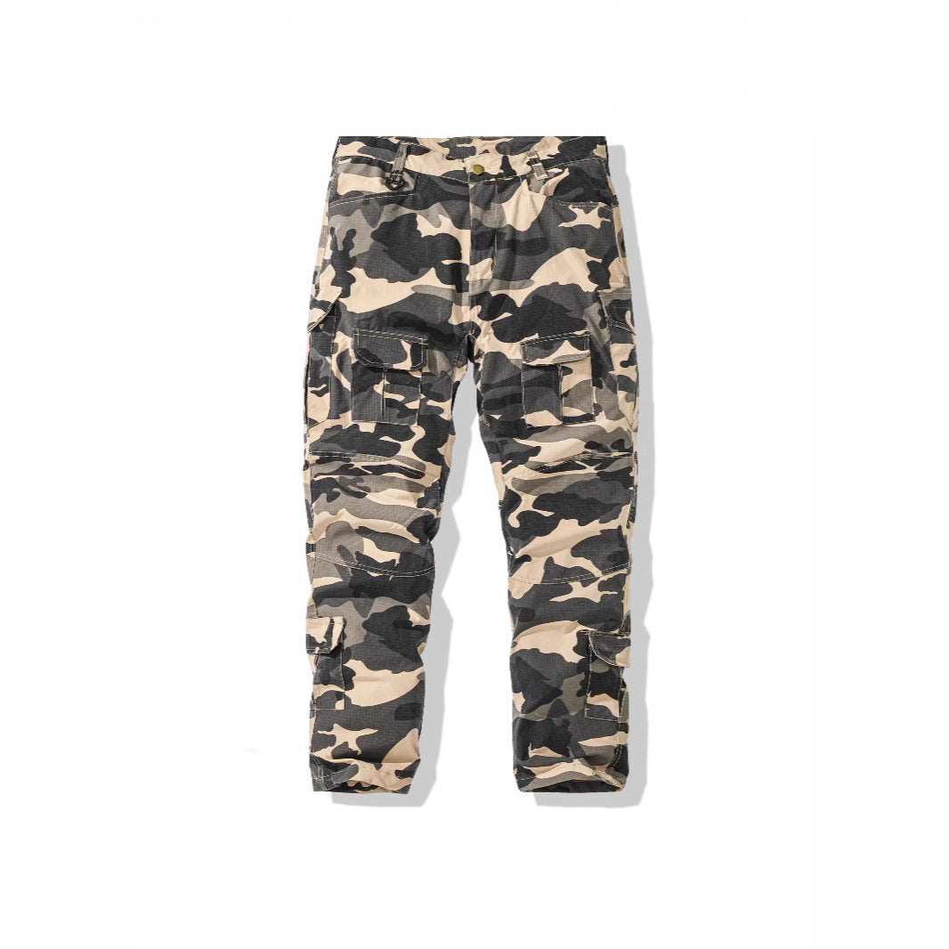 Herren Cargohose Camouflage Vieltaschiger Hosen