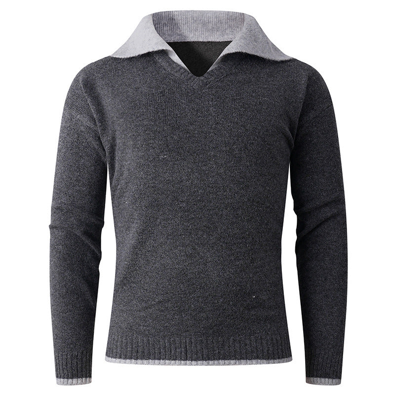 Herren V-Pullover Eleganter Style Hochwertig