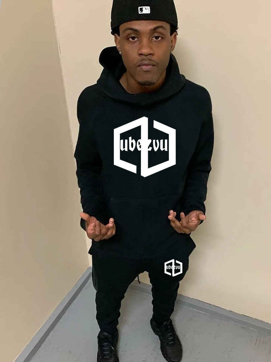 Herren Jogginganzug Hoodie Set mit Kängurutasche Sportlich - BerlinGlamour