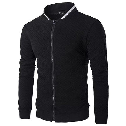 Herren Steppjacke Sportlich Reißverschluss Taschen Modern