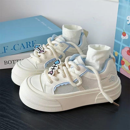 Damen Sneaker Sport Schuhe Atmungsaktiv Elastisch