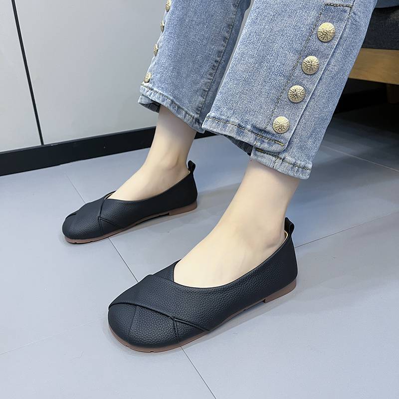 Damen Ballerinas Bequem Kreuz Design Schuhe Damen