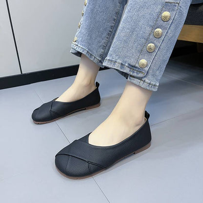 Damen Ballerinas Bequem Kreuz Design Schuhe Damen