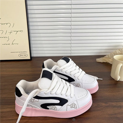 Damen Sneaker Sportlich Bequem Mit Grafikdesign
